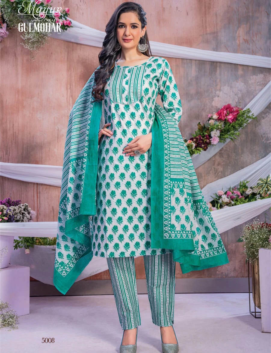 Mayur Gulmohar Vol-5 - Kurti Pant With Dupatta